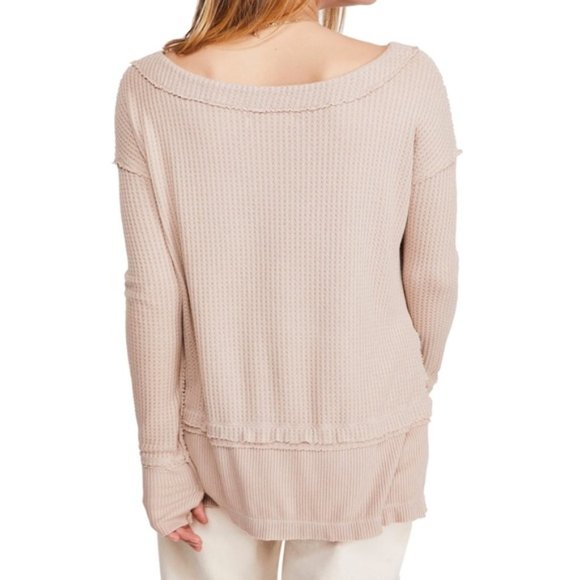 Free People North Shore Thermal Knit Tunic Top $68 - Picture 4 of 8